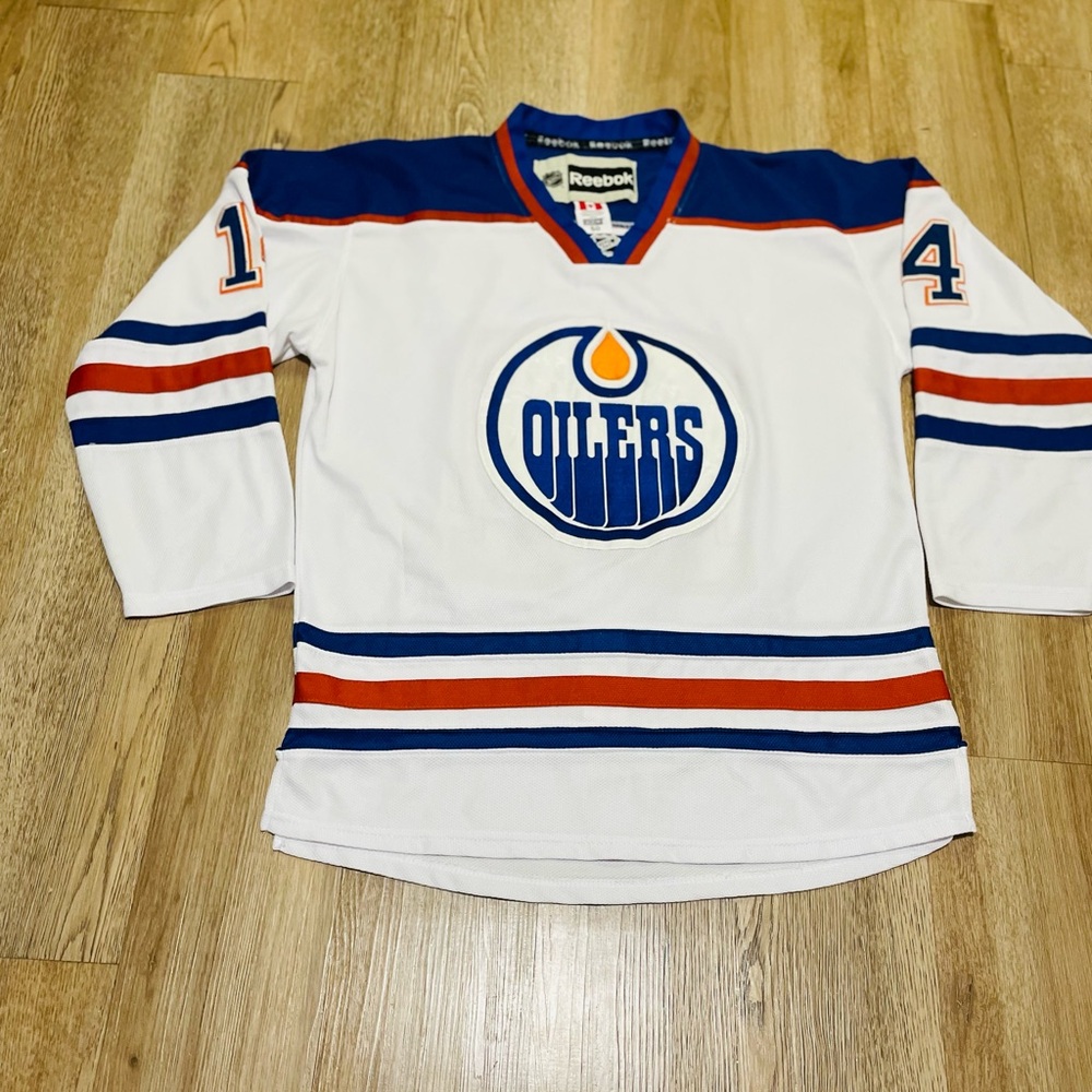 Reebok Oilers Jordan Eberle Edmonton Away Hockey #14 Jersey size 50